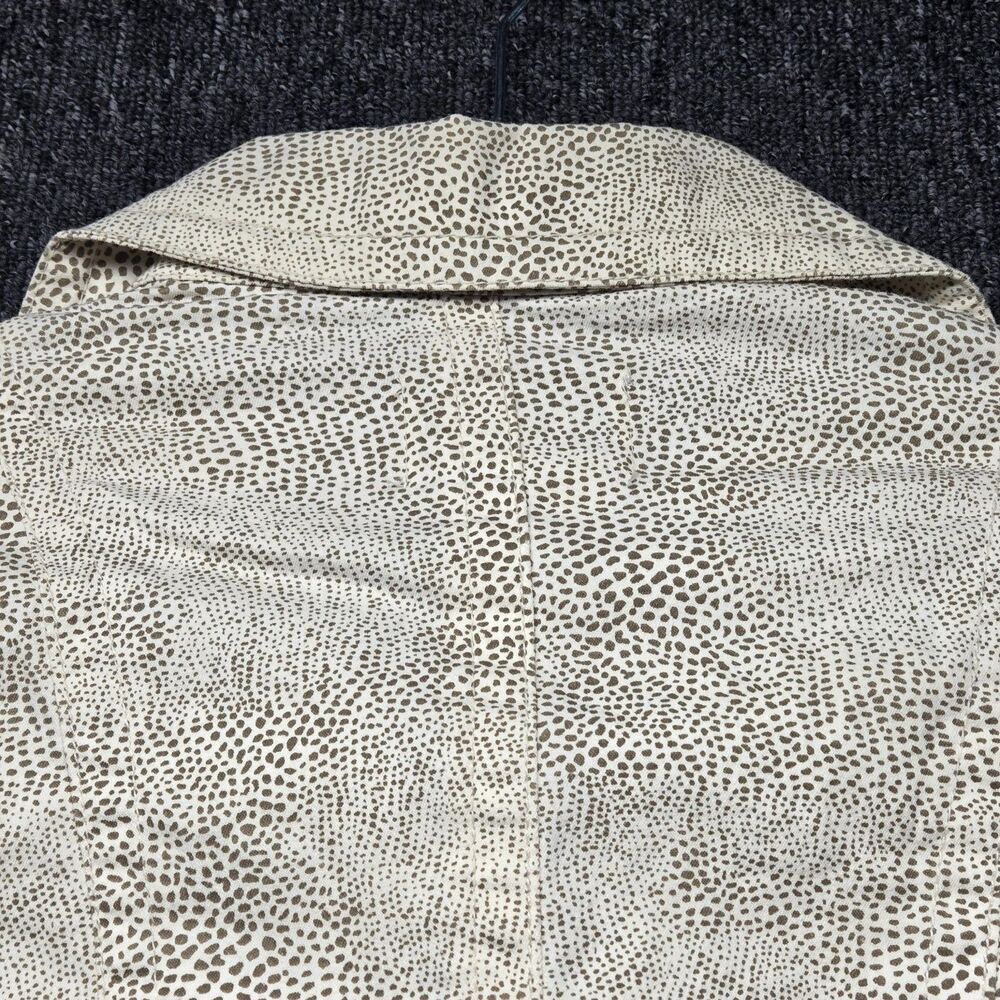 AMI Utility Jacket Womens S Leopard Animal Print Stretch Shacket NWOT - Picture 15 of 16